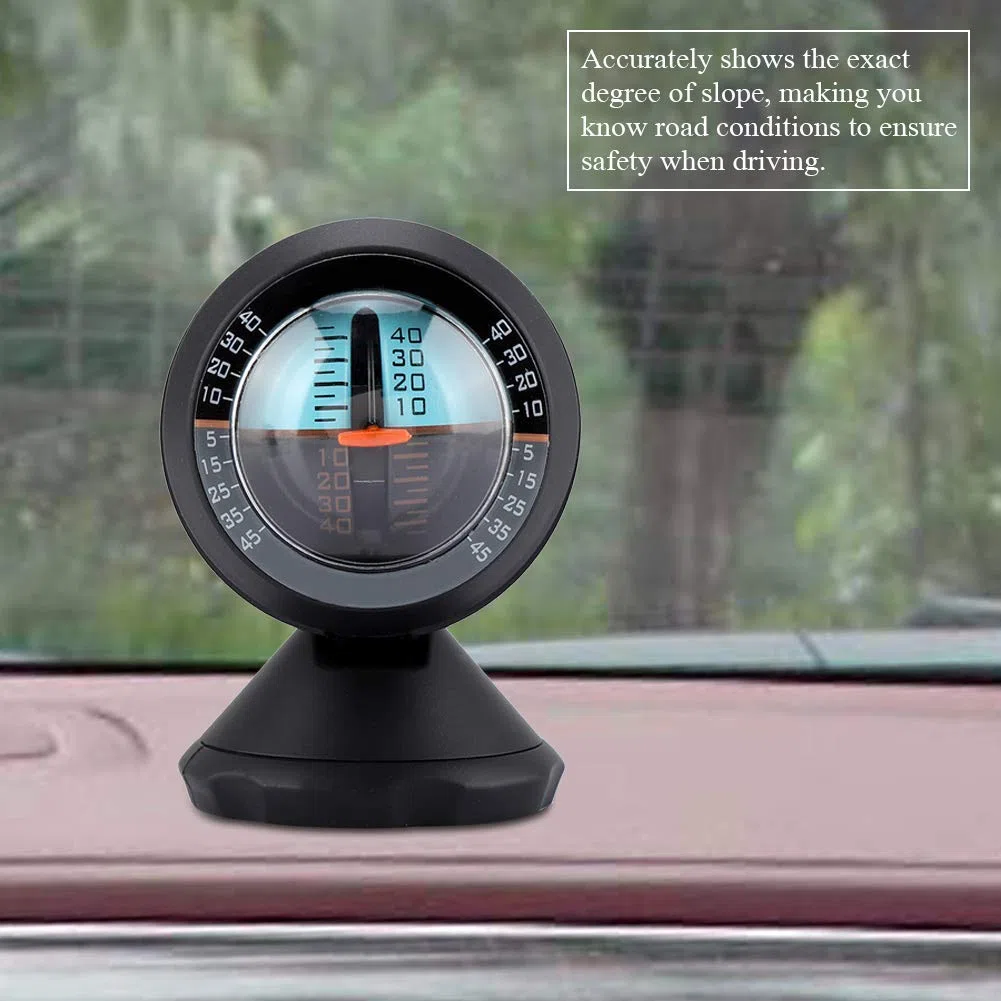 Inclinómetro de Coche Medidor de inclinación Ángulo Pendiente Medidor Nivel Gradiente Balanceador Transportador