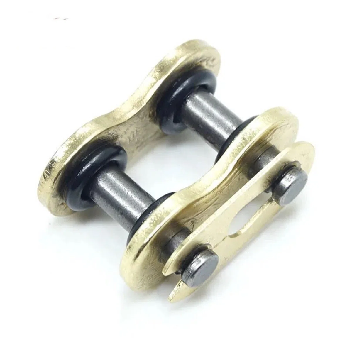 Cadena Moto Conector de clip con remache dorado para cadena de transmisión de motocicleta, junta tórica, enlace principal, apto para modelos 428, 520, 525, 530,(520H Rivet)