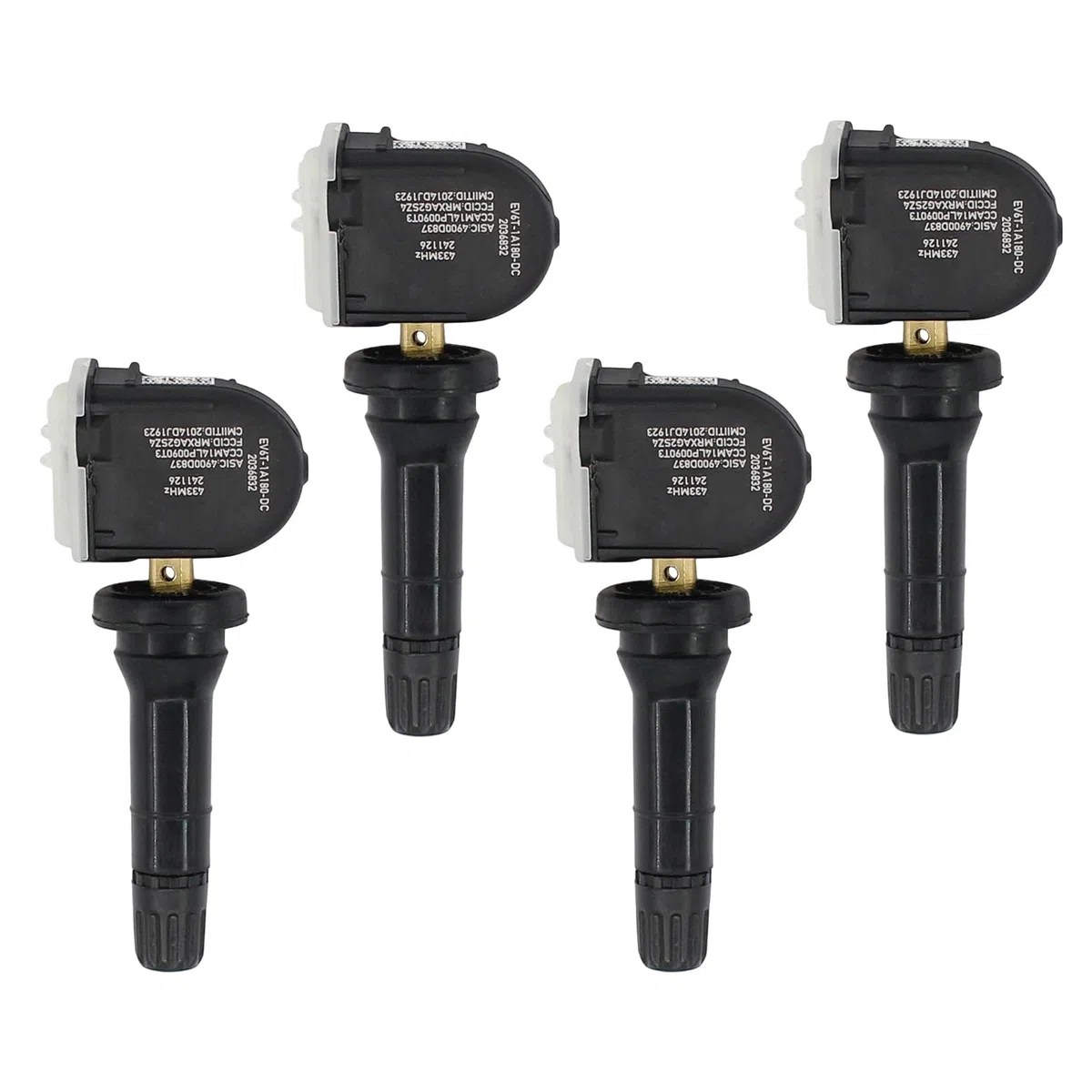 Sensor Presion Neumaticos con Ford, 433MHz Sensor Tpms para Ford, para 1862980, 2036832, 2318530, con Ford Ecosport 2013 Focus 2014 Kuga Mk2, Ford B-MAX 15 C-MAX 15 Transit