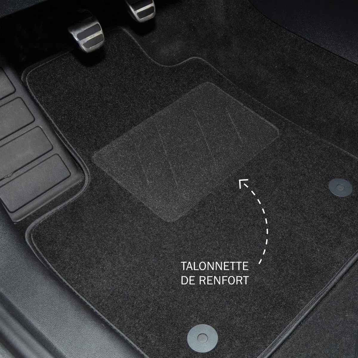 DBS - Alfombrillas para Coche - A Medida para Clio 3 (2005-2014) - con Clips - Alfombrillas Antideslizantes para Coche - 4 Piezas
