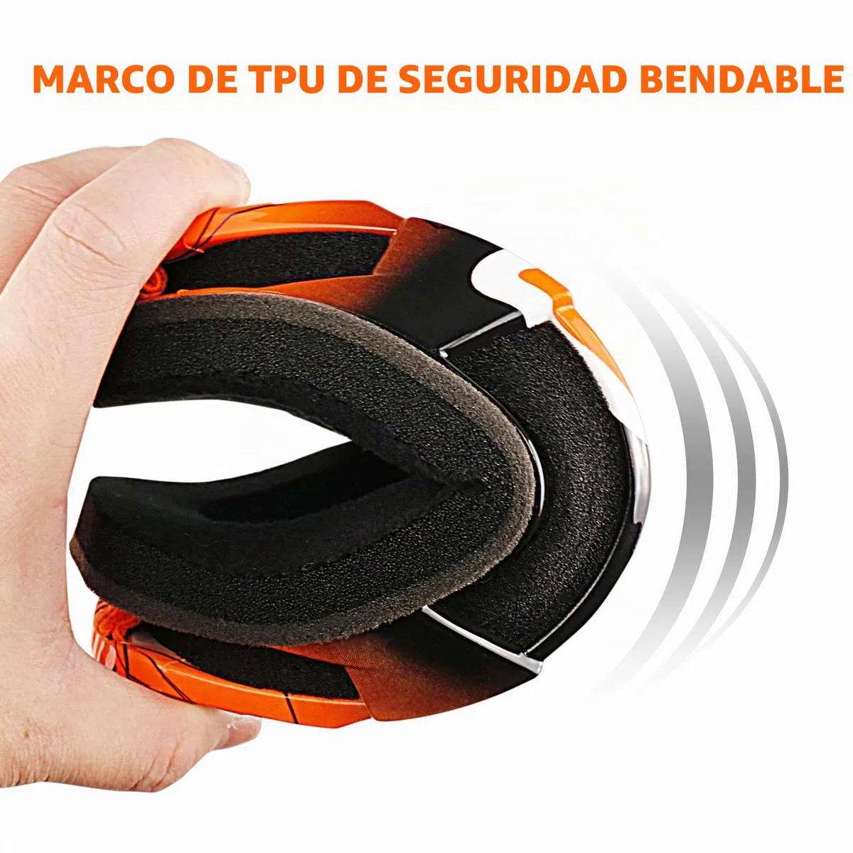 Gafas de Motocross, ATV Dirt Bike Racing Gafas de seguridad, UV400 Ciclismo Motocross Gafas para deportes al aire libre- Adecuado para adultos