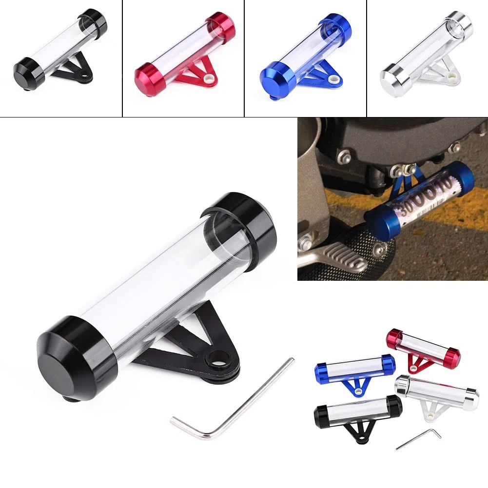 Soporte de Disco de Impuestos de Seguro de Motocicleta, Tubo de Impuestos de Motocicleta, Marco de Soporte de Tubo de Disco de Impuestos Cilíndrico Marco de Soporte de Tubo de Disco de(Dinero)