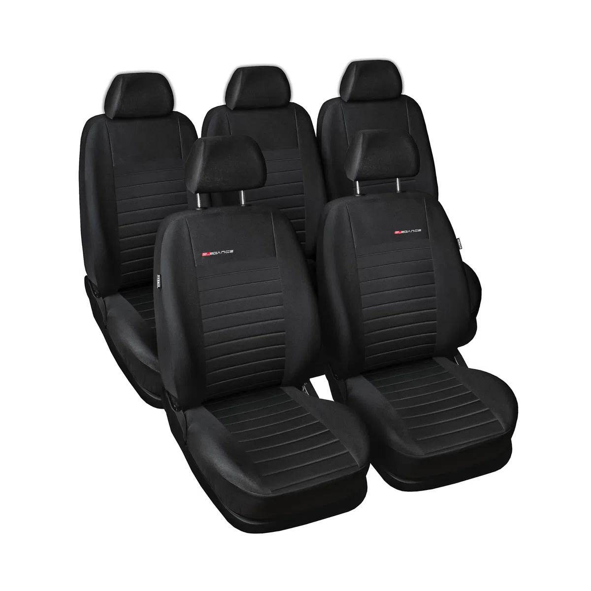 MOTOS Fundas Asientos Coche para Renault Scenic III 2009-2016 Funda Asiento Coche Delantero con Sistema de Airbag Activo, Ajuste, Material de Tres Capas, Aspecto Elegante, Aplicación Versátil