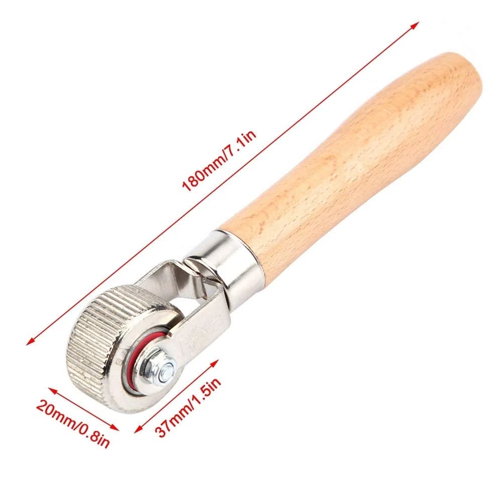 Broco Rueda de coche de parche de neumático mango de madera reparación Stitcher bola de rodamiento de rodillos herramienta de reparación Medio