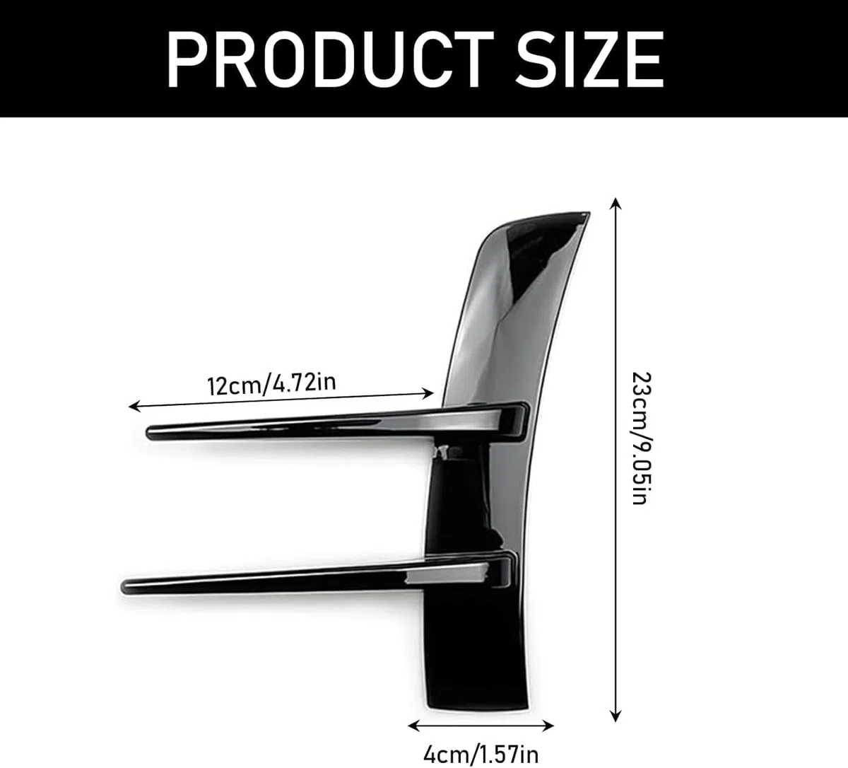Difusor de Parachoques Delantero para Coche para Citroen Ds7 DS 7 Crossback 2018-2023, Frontal Spoiler Labio Difusor Tuning Performance Coche Accesorios
