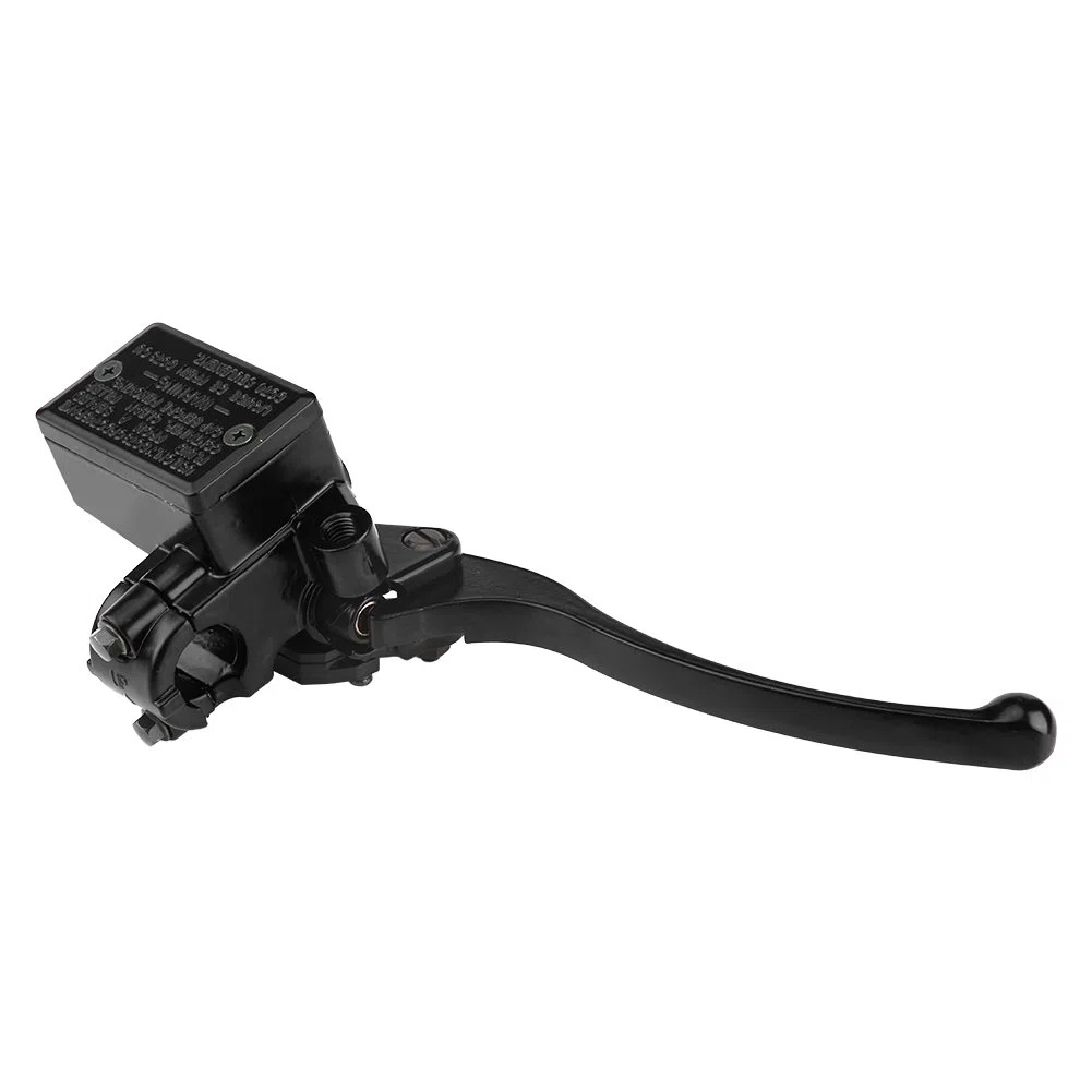 Cilindro maestro de palanca de embrague de freno delantero derecho de motocicleta de 7/8 "22 mm para YFZ450 YFM (negro)