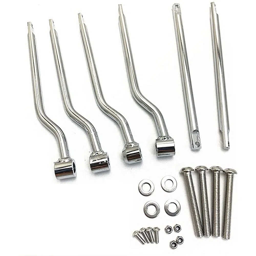 Universal Stainless Steel Motorcycle Saddlebag Side Support Bars Mounting Brackets Compatible