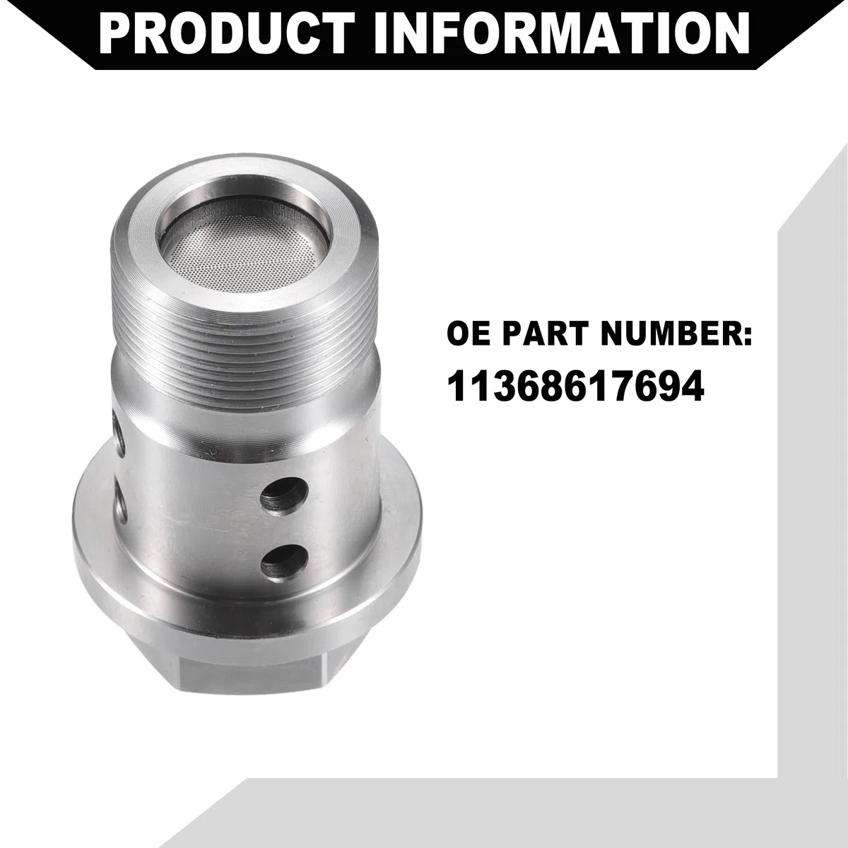 Válvula De Sincronización Variable VVT Para BMW 230I 2017 1Pc | 11368617694, Tono Plateado, Metal, 4.3X3Cm, Nuevo, Para BMW 330E 2016, 340I 2016-2017, 530I 2017-2019