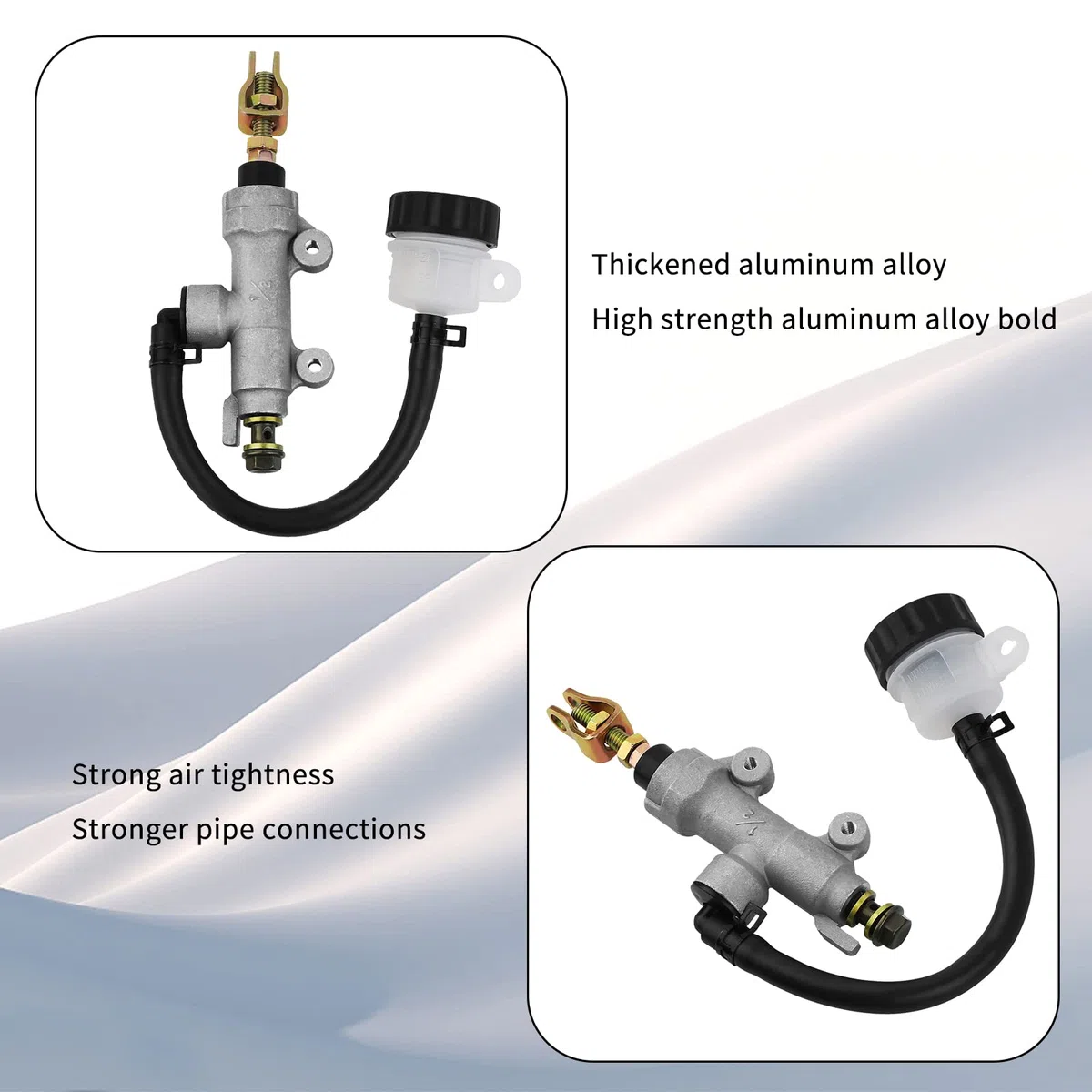 AHL Cilindro maestro Bomba de freno trasero Hidráulico para Yamaha Kawasaki Modificar refit universal