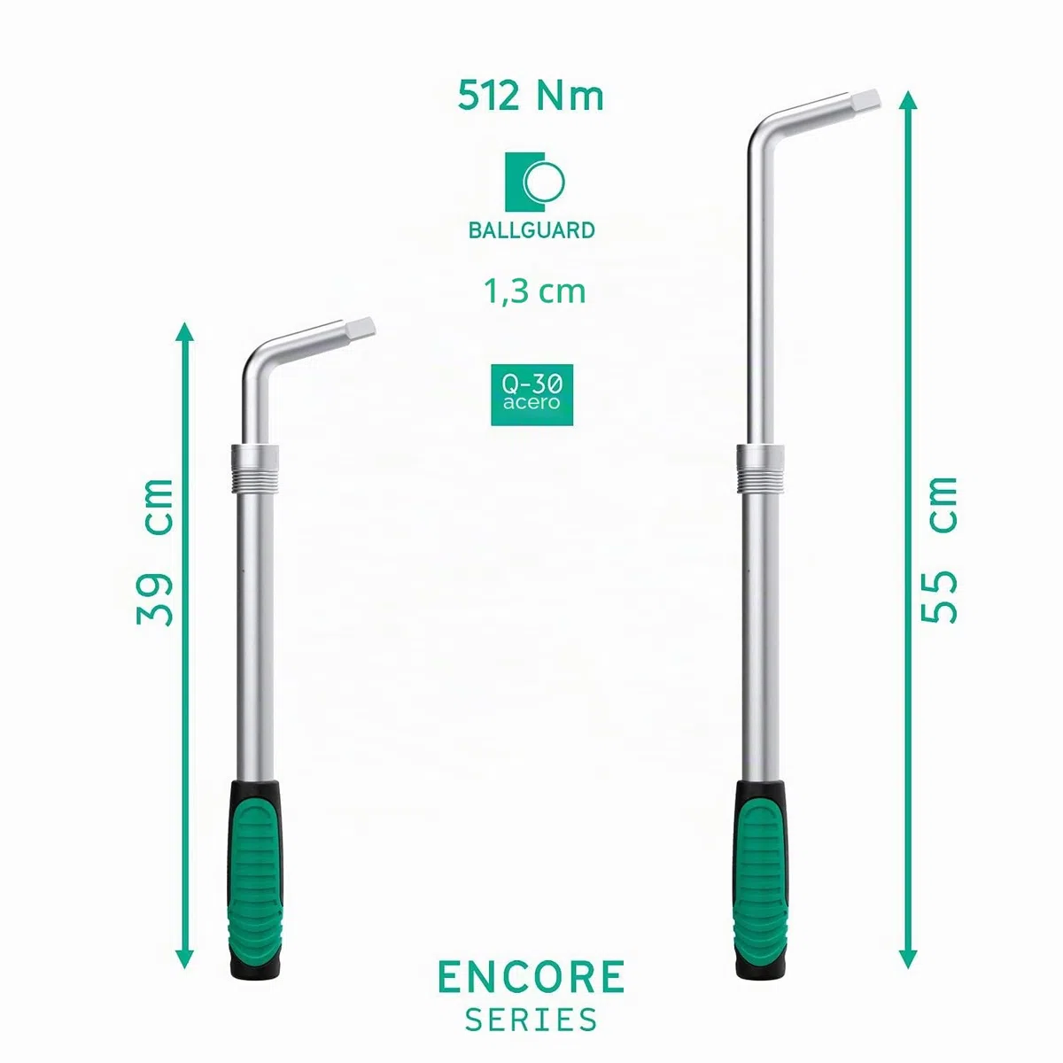 WIESEMANN 1893 Llave telescópica para tuercas de rueda juego de 4 piezas con vaso de 17/19 mm y 21/23 mm, vástago telescópico con adaptador macho de 1/2" y estuche 80249
