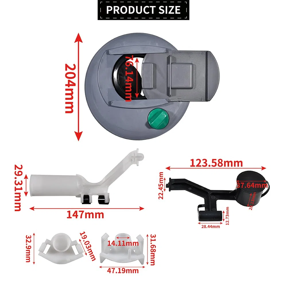 Mecanismo de Deslizamiento del Anillo Compatible con Thetford Casete C400 C500 3233206