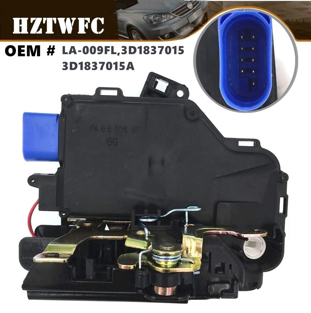 Frente izquierdo actuador de bloqueo de puerta mecanismo central 9 pines 3D1837015 3D1837015A 3D1837015AB Para VW Caddy GOLF V JETTA TOUAREG TOURAN Para Seat Altea Toledo Para Skoda Octavia
