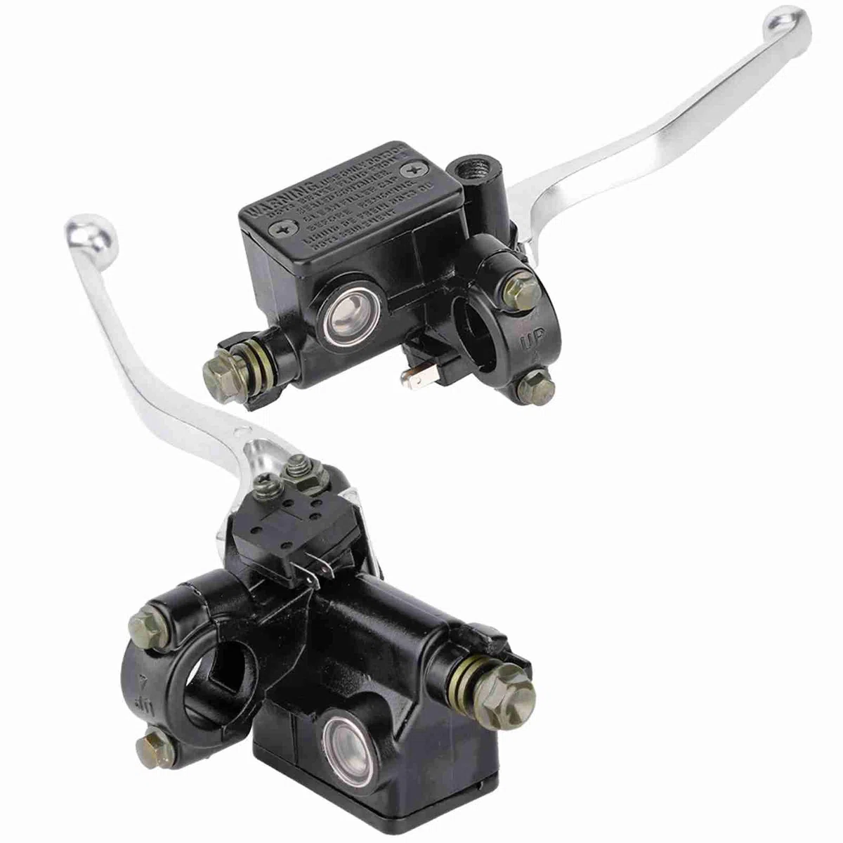 Palanca de Embrague de Freno Delantero de Motocicleta Cilindro Maestro para CB CBR250 VT250 VTR250 NSR250 No Plata 7/8 22 Mm Delantero Derecho,Cilindro maestro y piezas