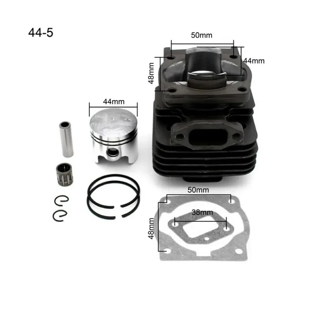 Kit de pistón de Cilindro de Repuesto de 44 mm y 40 mm for Motor de desbrozadora 44-5 y 40-5 44F-5 y 40F-5(40-5)