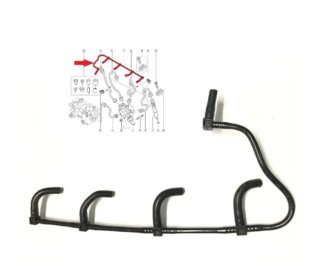 GuusCar For Renault Clio Megane Scenic Kangoo Logan 1.5 DCI Fuel Pipe 8200520596 8200171176 8200064003 1667100QAB 1667100QAA 16671BN700 16671BN700 6671B N701