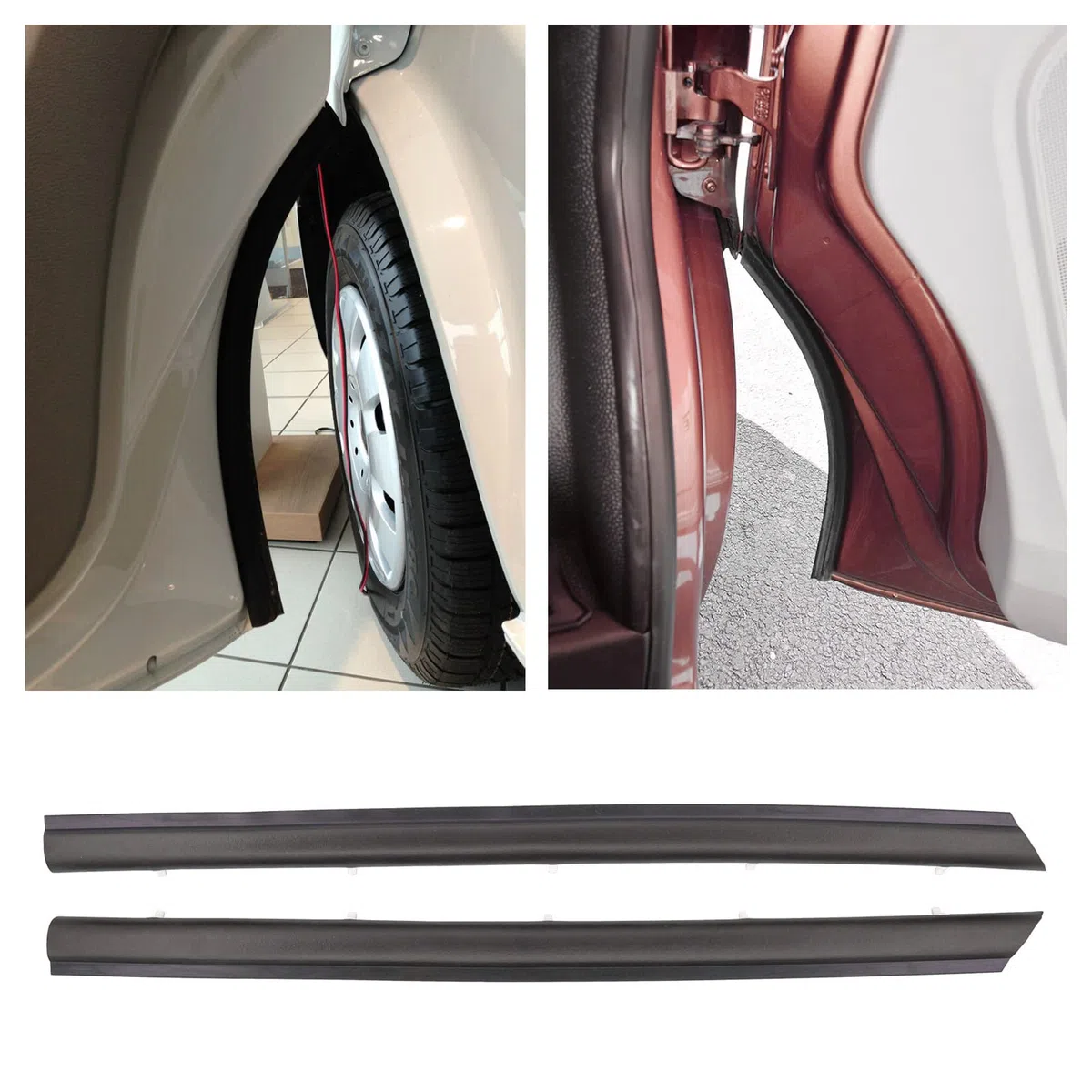 Junta de burlete de arco de rueda de puerta delantera izquierda y derecha para Multivan Transporter T5 T6 Van 2003-2022 7H0837566A