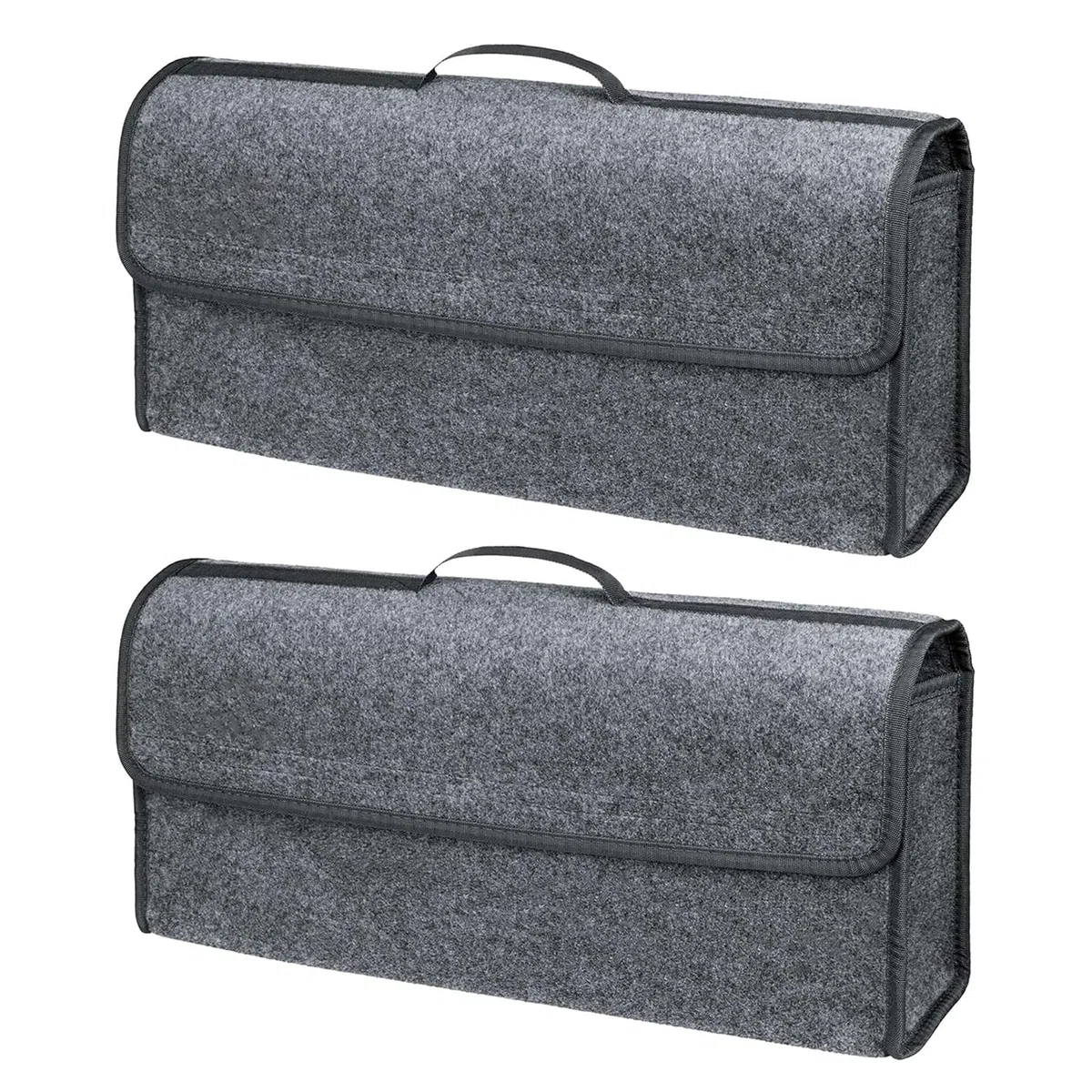 2 organizador para maletero de coche, organizador de maletero de coche con tapa, plegable, para almacenamiento de herramientas y ordenadores interiores, apto para todos los vehículos (2 Nnidad)