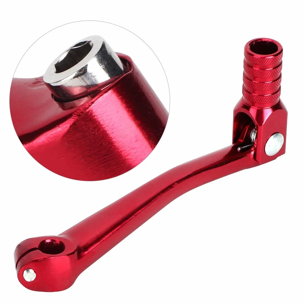 Arranque a Patada de Motocicleta, Palanca de Cambios de Motocicleta Universal Oro, Otro, Accesorio de Modificación de Motocicleta Cnc Palanca de Cambio de Marchas de Aleación de (Rojo)