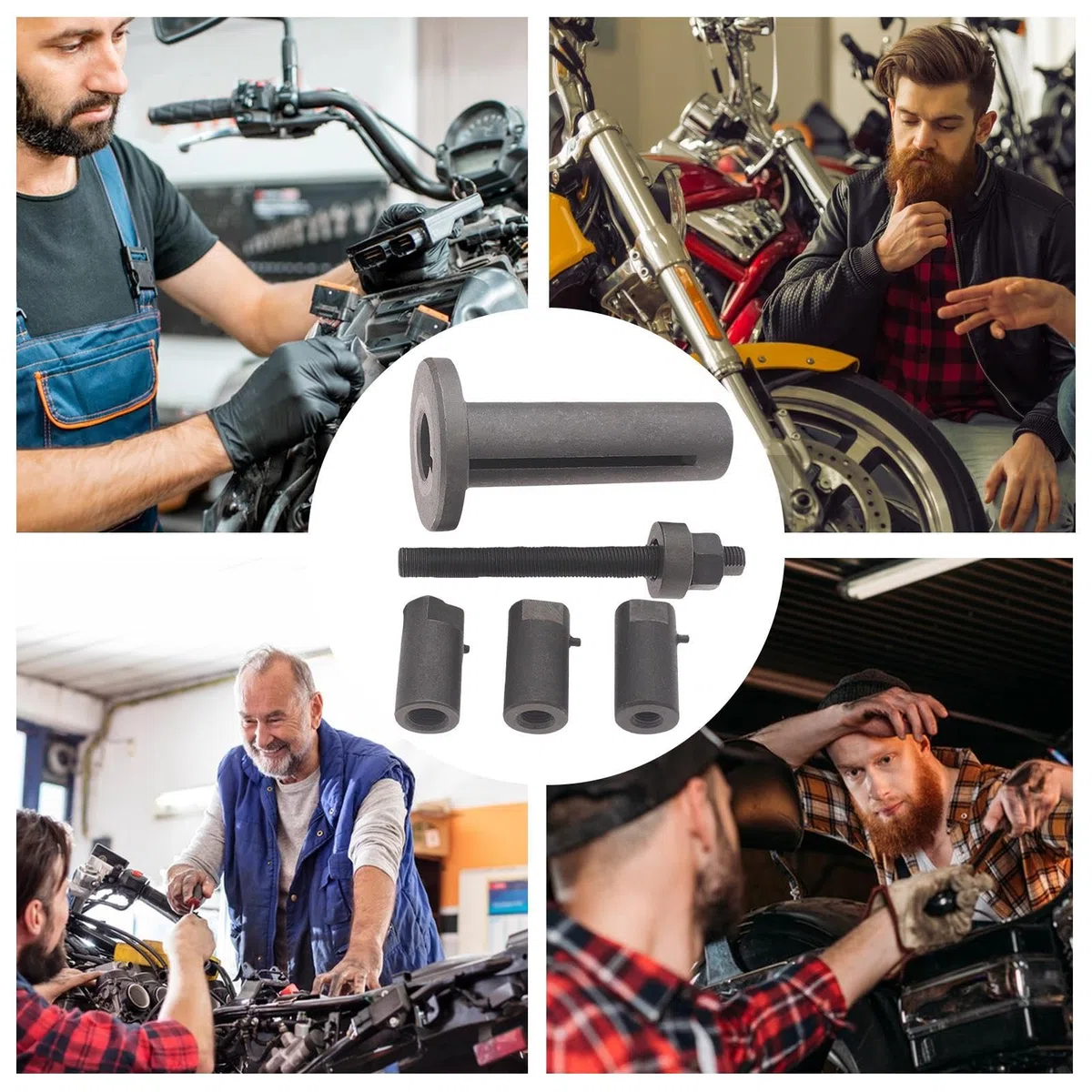 Kit de para Motocicleta | Extractor de para Motocicleta | Kit Multiusos de Accesorios y Reparación para Sustitución de Motos