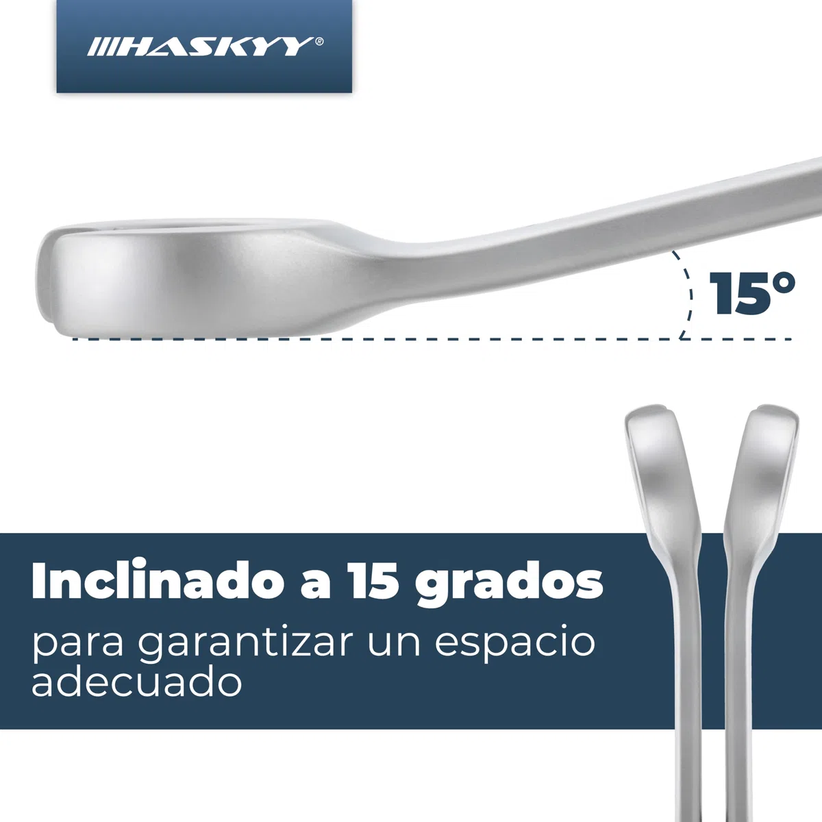 HASKYY Juego de llaves para tubos de freno I de 6 piezas I llave anular abierta I llaves para tubos de freno I tubo de frenos de 8-19 mm