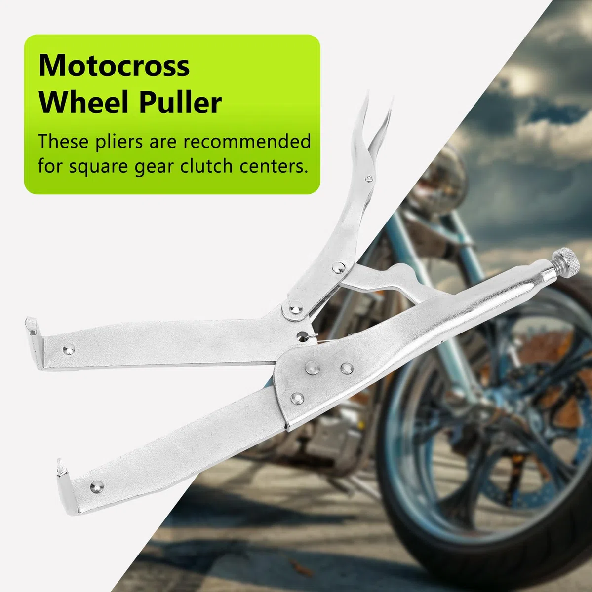 Alicates de Embrague, Extractores de Cubo de Aleación de Acero de 5,5 Pulgadas Plateados para Engranajes de Volante, Engranajes de Piñón, Herramienta de Mantenimiento de Reparación de Motocicletas