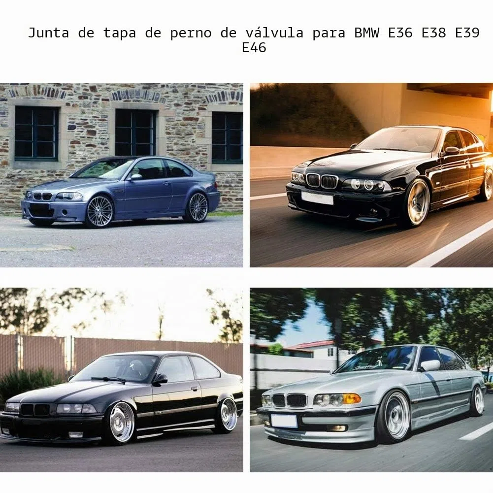 Juego de juntas de cubierta basculante, junta de válvula de motor de coche, juego de sellos de pernos para E36 E38 E39 E46 11129070990 junta tapa balancines e46