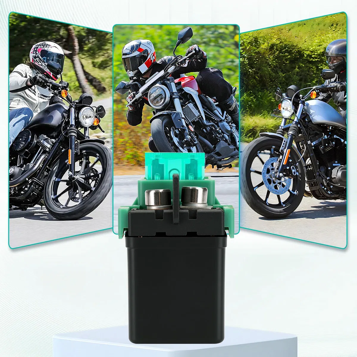Relé solenoide de arranque para Honda VT750 Shadow VT 750 1998-2010 / VT1100 Shadow Sabre Spirit Aero VT 1100 1997-2007 / CBR900RR CBR900 RR 1993-2003