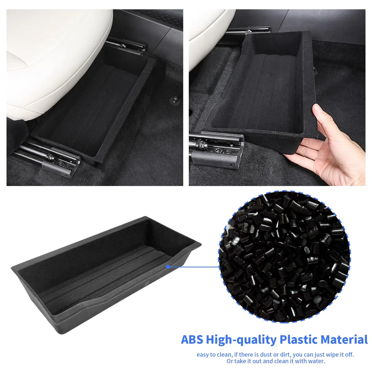 YEE PIN Compatible con 2023 Smart #1 Caja de almacenamiento debajo del asiento consola central Organizador Bandeja para Smart #1 Brabus pro+ Accesorios interiores