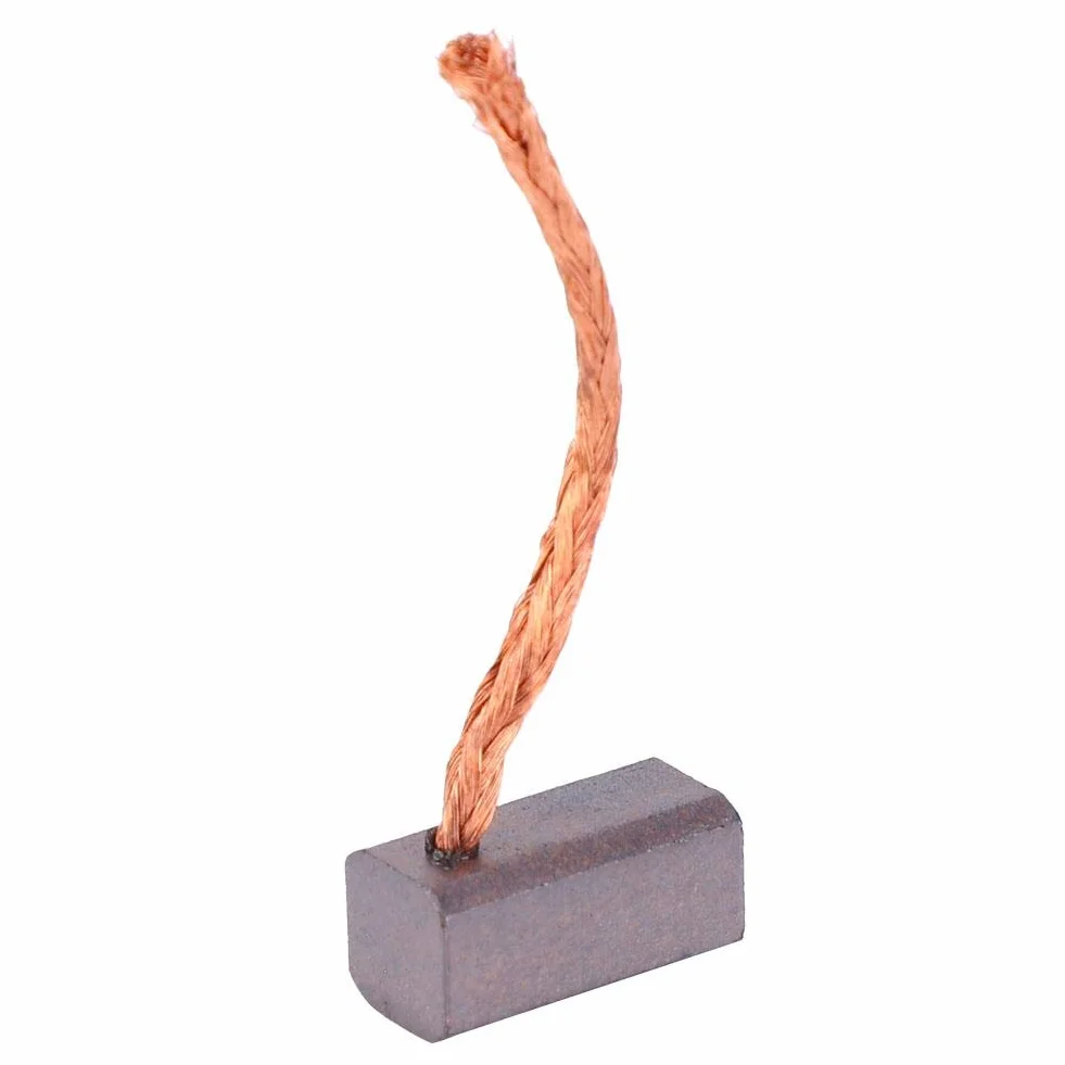 100 Piezas de Escobillas de Carbono Piezas de Repuesto para el Motor del Ventilador Electrónico del Coche J435A, 6x6x12,5 mm