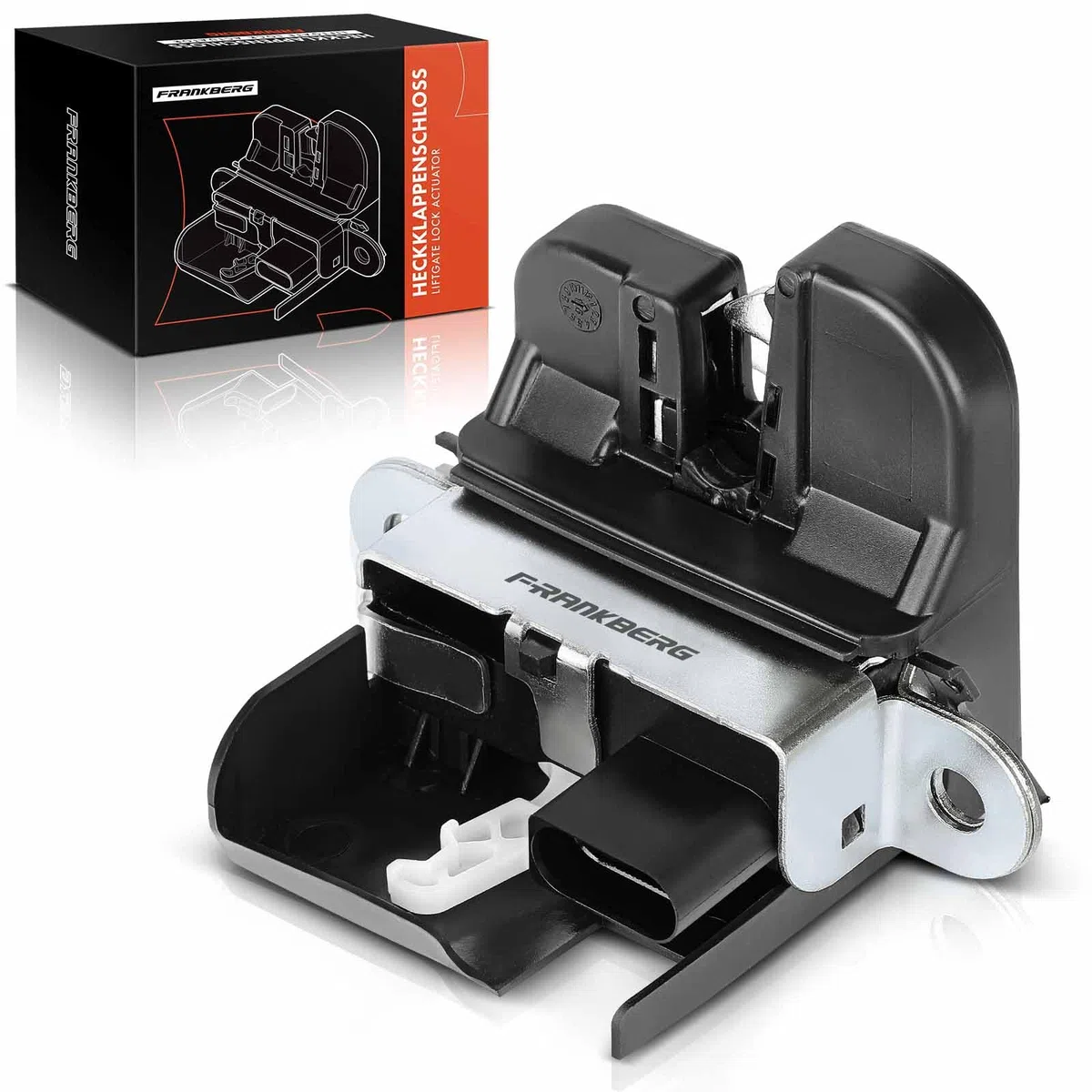 Frankberg Cerradura de Puerta Trasera Maletero de 4 Polos Compatibles con Golf V Golf VI Golf Plus T.o.r.a.n P.a.s.s.a.t. Leon Toledo III Altea Replace # 1K6827505E 5K0827505A