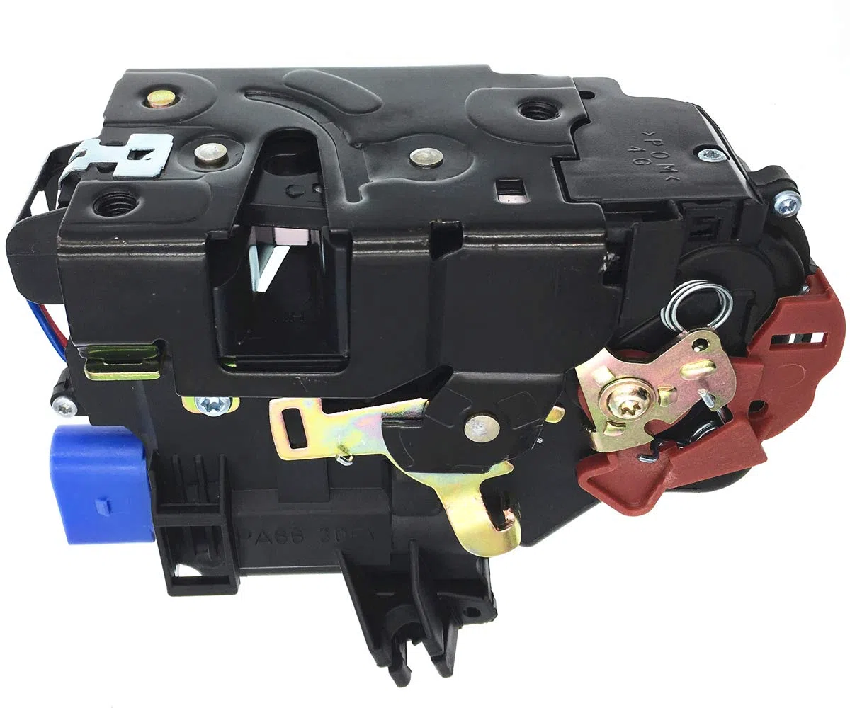 Frente izquierdo actuador de bloqueo de puerta mecanismo central 9 pines 3D1837015 3D1837015A 3D1837015AB Para VW Caddy GOLF V JETTA TOUAREG TOURAN Para Seat Altea Toledo Para Skoda Octavia