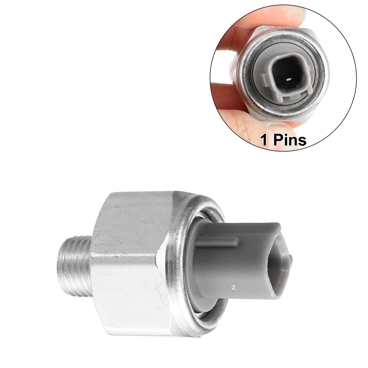 X AUTOHAUX Sensor De Detonación Para Toyota Celica 1992-1993 1Pc | Color Plateado Y Gris, Material Plástico Y Metal, Oe# 89615-50010/50020, Para Lexus Ls400/Sc400 90-97