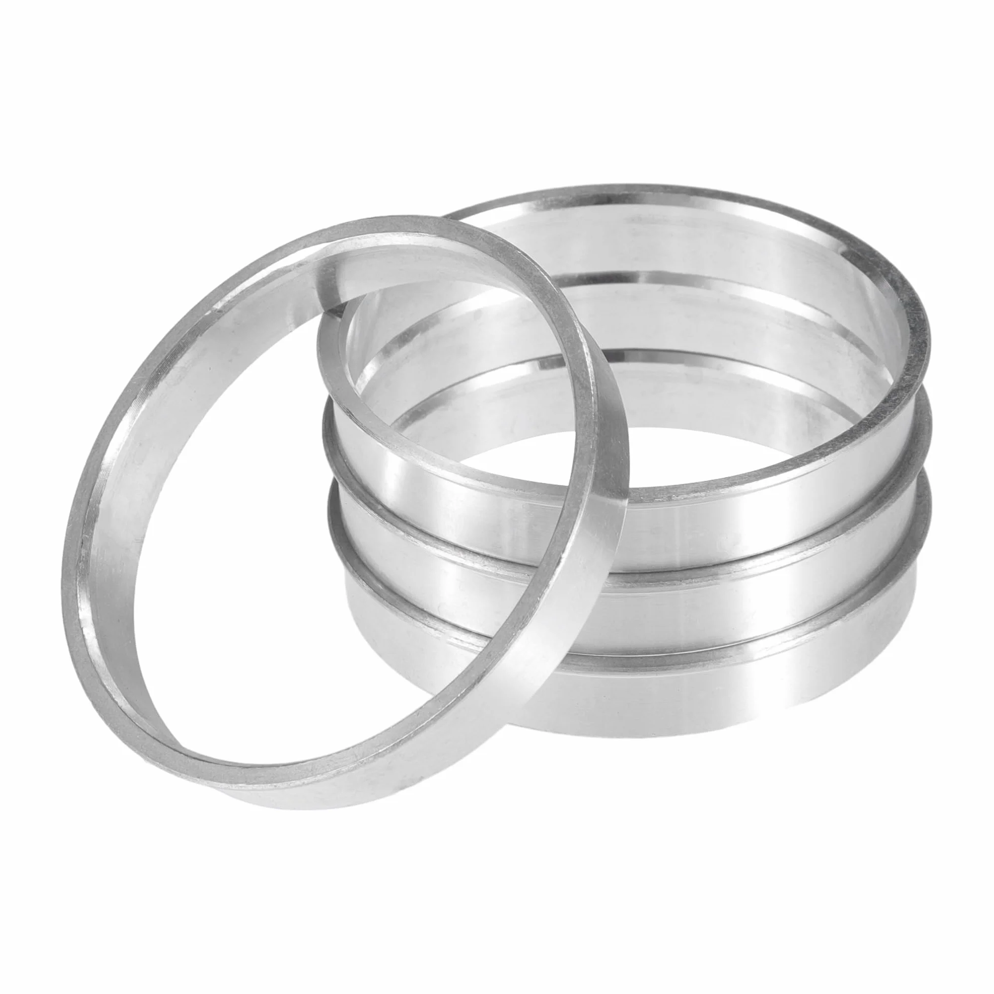 QUARKZMAN 4 Piezas Anillos Centradores De Buje de Aleación de Aluminio de 60.1 mm de Diámetro Exterior a 57.1 mm de Diámetro Interior para Automóviles