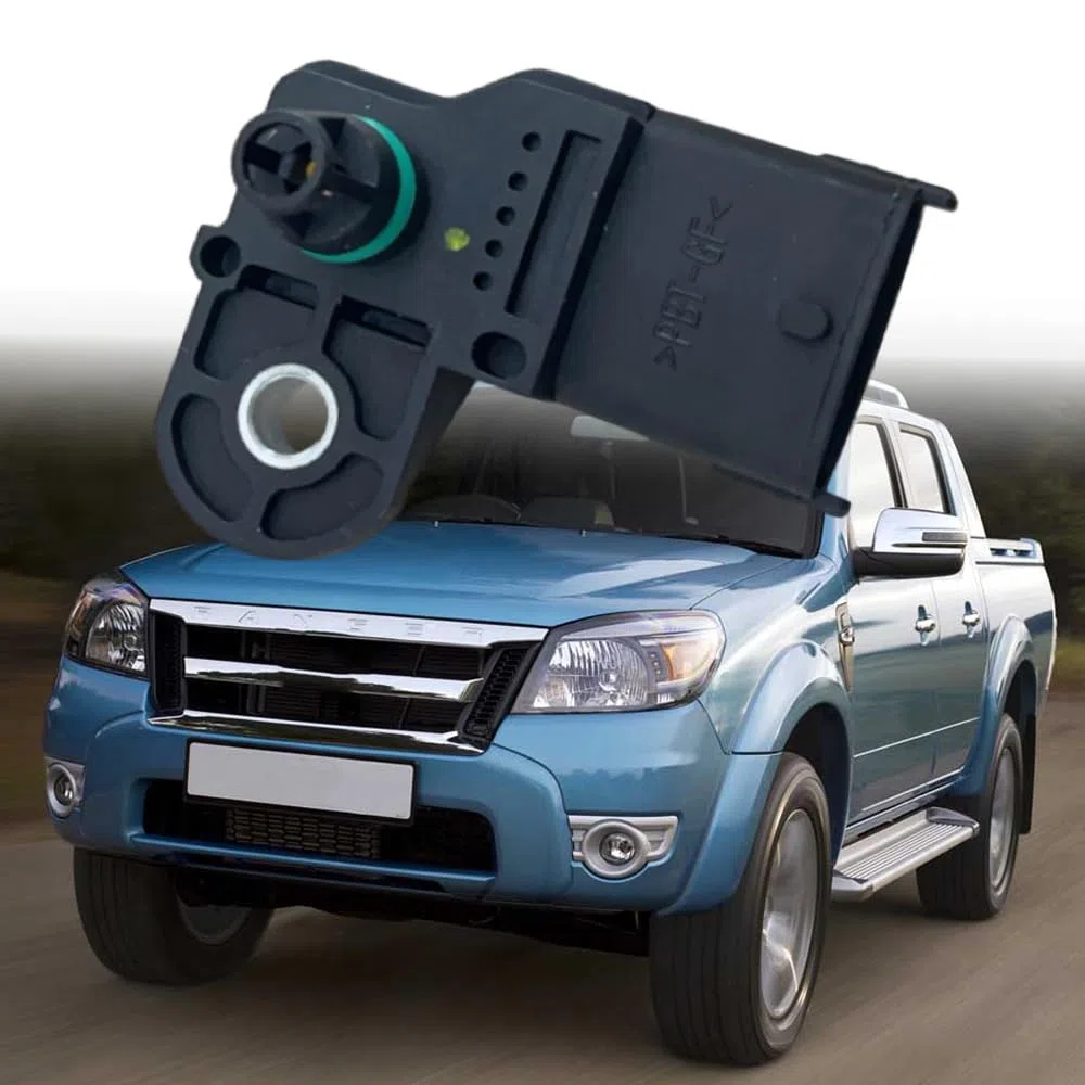 Sensor de presión de colector, MAP Manifold Boost Sensor de presión de aire absoluto compatible con Ford Ranger (ES, ET) 3.0 TDCi 2006-2012, 0281002680
