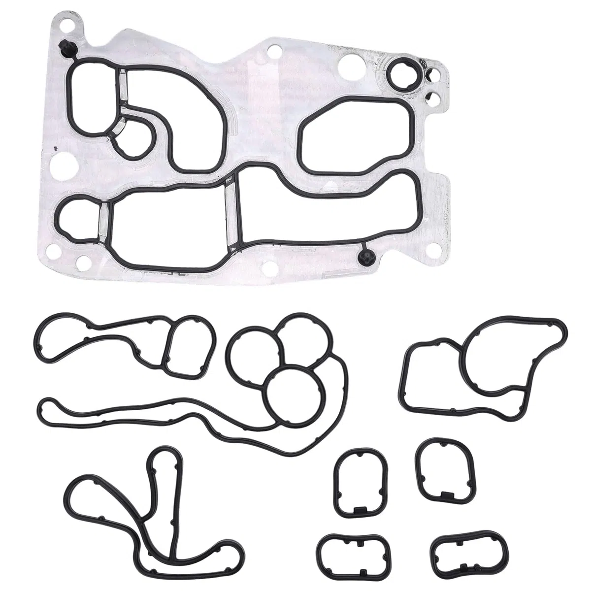 Junta cilíndrica para filtro de aceite de coche, kit de juntas de enfriador de aceite compatible con F50 E90 F30 E91 F10 F11 X1 X3 X4 X6 N47 N57 sustituye a 11428516396, 8516396, 90069-43009, 9009
