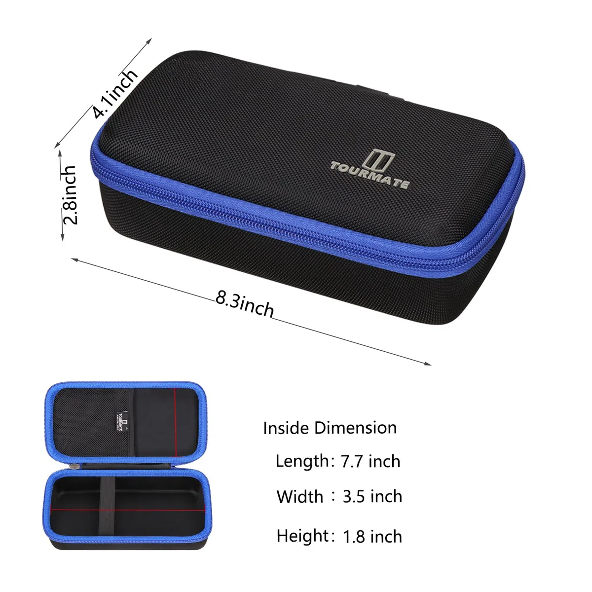 Tourmate Estuche rígido de almacenamiento para medidor de presión de neumáticos JACO, estuche de viaje para precisión profesional, 100 PSI (solo estuche)