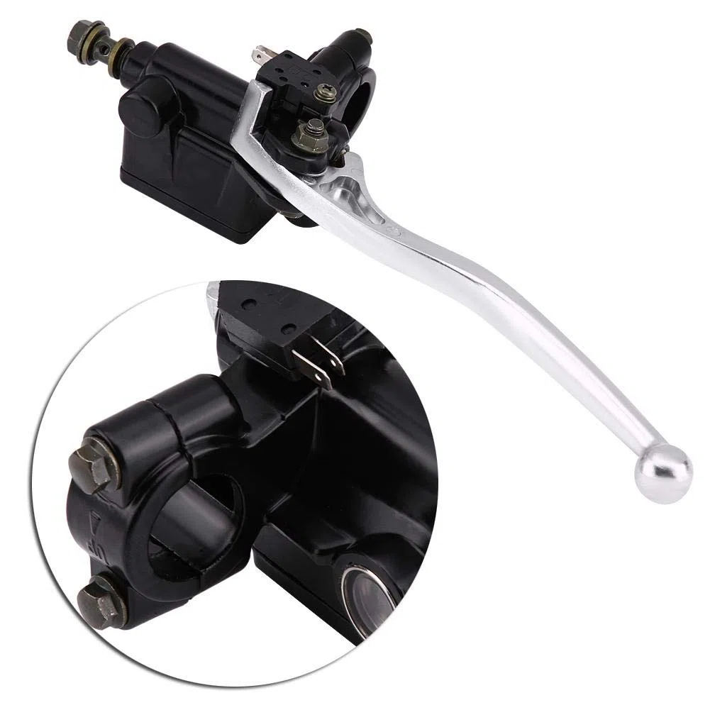 Akozon Bomba de Freno Delantero, Cilindro Maestro de Freno Cilindro Maestro de Palanca de Embrague de Freno Delantero de 7/8 "para CB CBR250 MC19 VT250 MC20