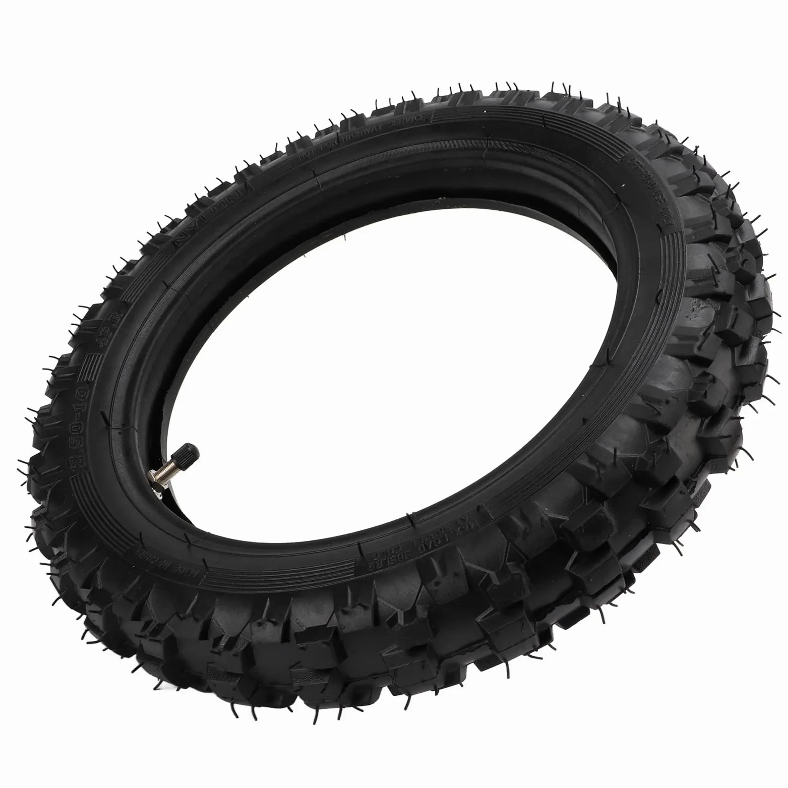 Generic Reemplazo de Cámara y Neumático Resistente Al Ozono de 2.50-10 Pulgadas para Moto de Cross CRF50, Mejor Rendimiento de Sellado para MX500, SX500, JR50 DRZ70, Neumáticos Engrosados ​​para Días