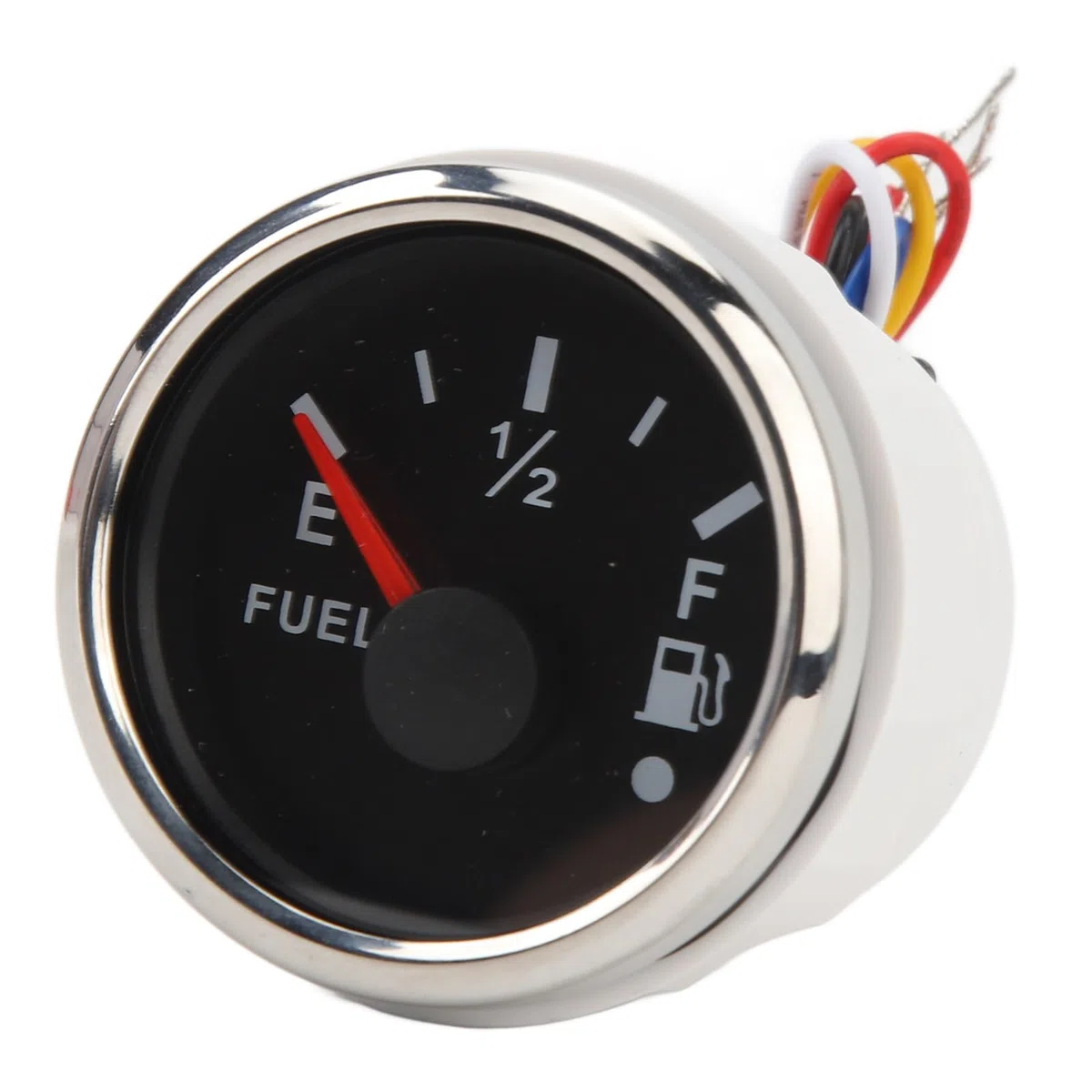 Medidor de Combustible Universal, Indicador Digital de Nivel de Combustible, Medidor de Combustible Marino, 52mm, DC9-32V, 240-33ohm, para Vehículos Recreativos, (Bisel plateado