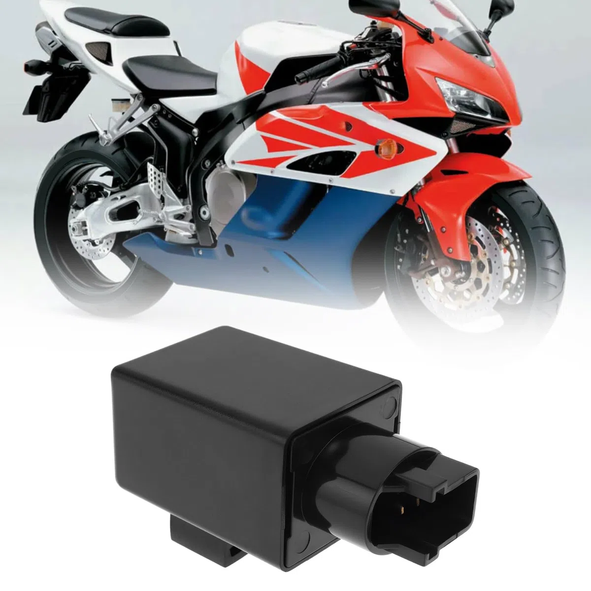 Relé Intermitente LED de 4 Pines Compatible con Honda CBR1000RR 04-07 CBR600RR 07-11