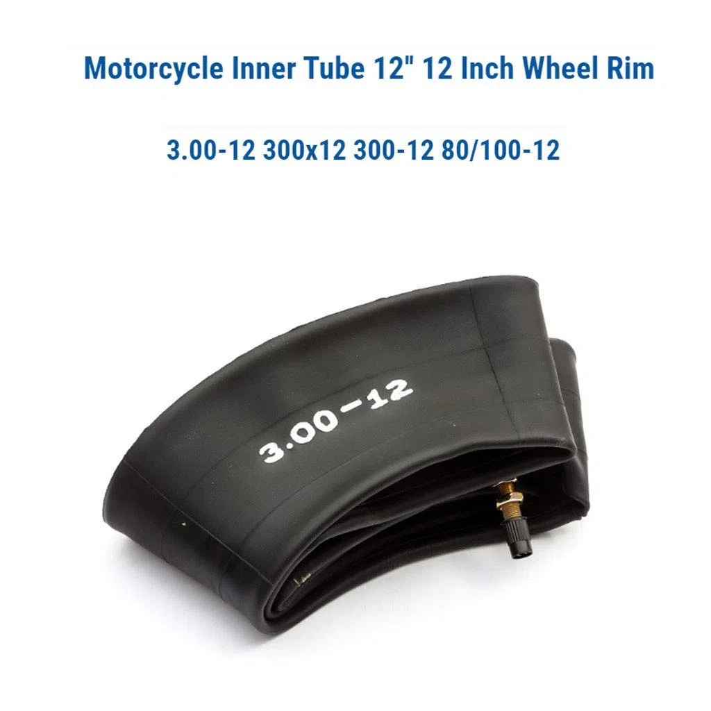 Tubo Interior de Motocicleta 80/100-12 Tubo Interior Resistente de 12 Pulgadas