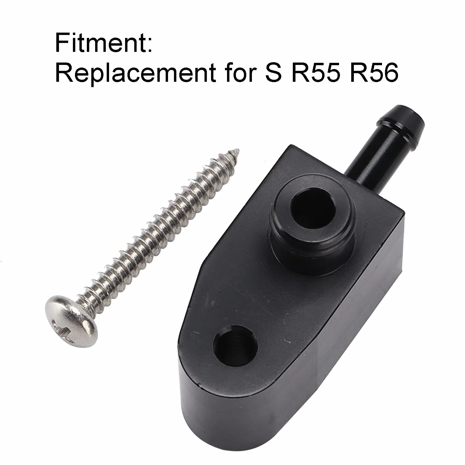 Adaptador de Medidor de Impulso Adaptador de Sensor de Indicador de Impulso Adaptador de Manómetro Turbo Boost Aleación de Aluminio Ligera Reemplazo de Accesorios de Coche para S R55 R56