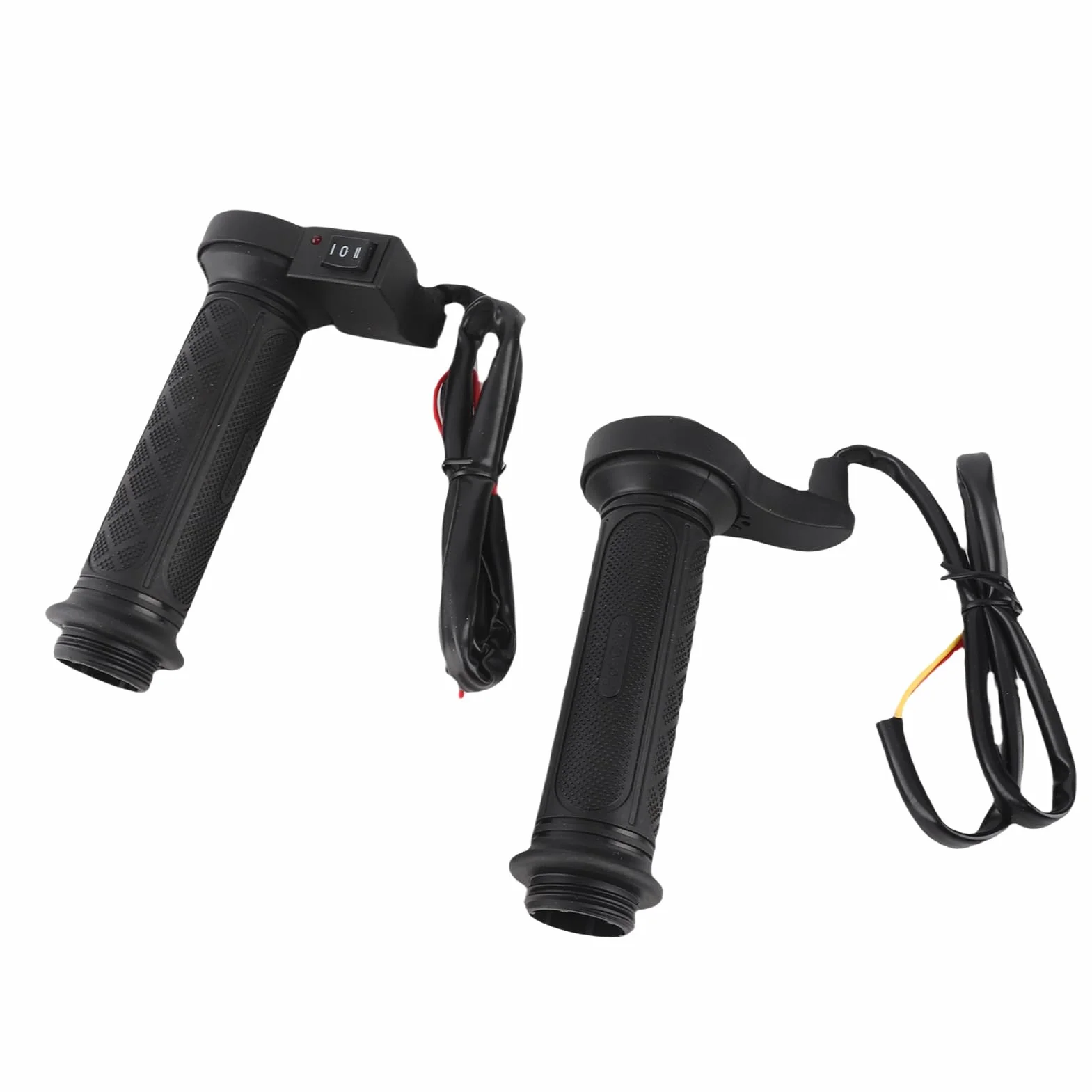 Puños Calientes para Motocicleta, 1 Par de 22 Mm (7/8") Manillar Eléctrico Universal para Motocicleta con Calefacción Caliente para Motocicleta/Bicicleta/ATV, Negro