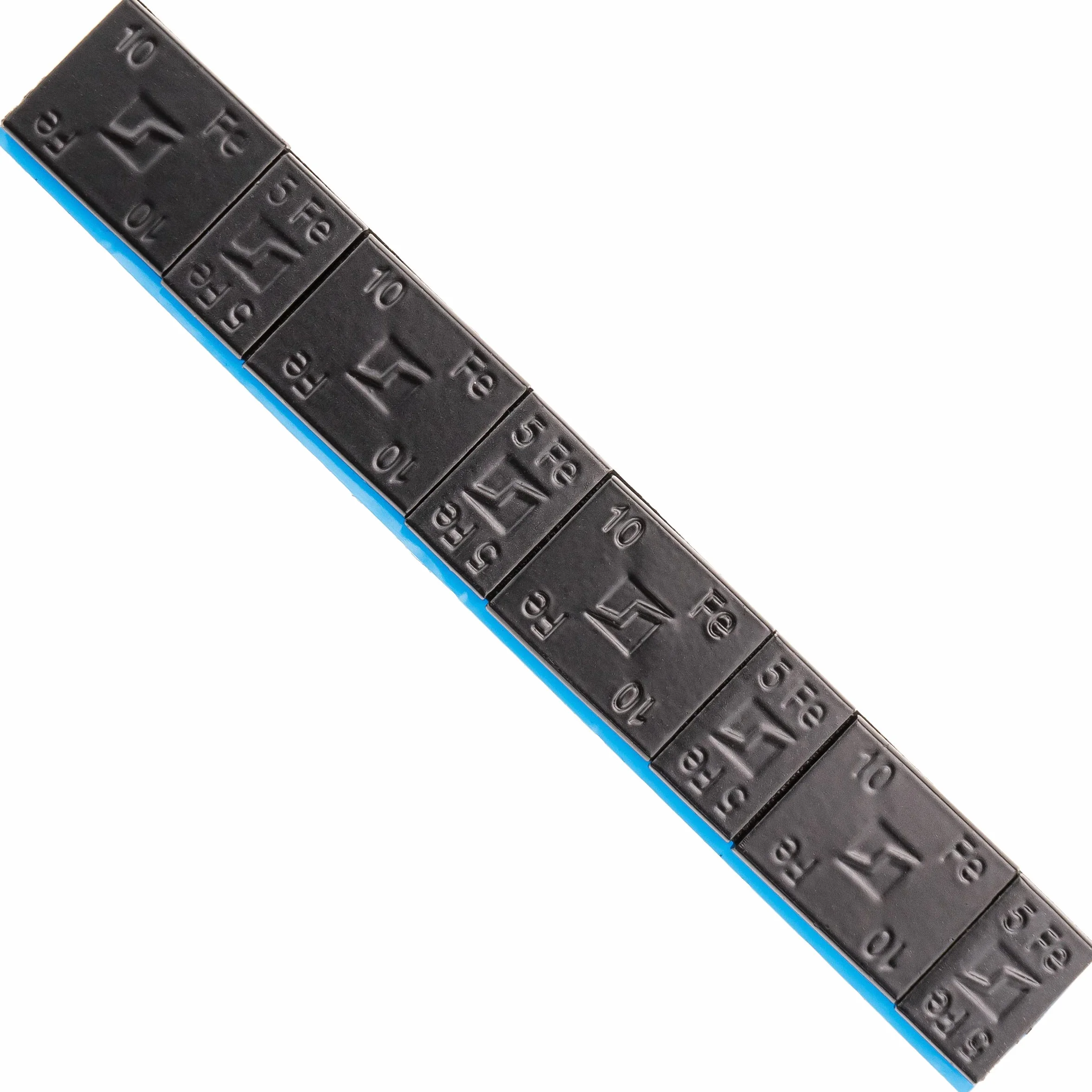 Stix 100x Klebegewichte para llantas de aluminio 5+10g, contrapesos negros, rieles adhesivos para llantas de automóviles, furgonetas y SUV