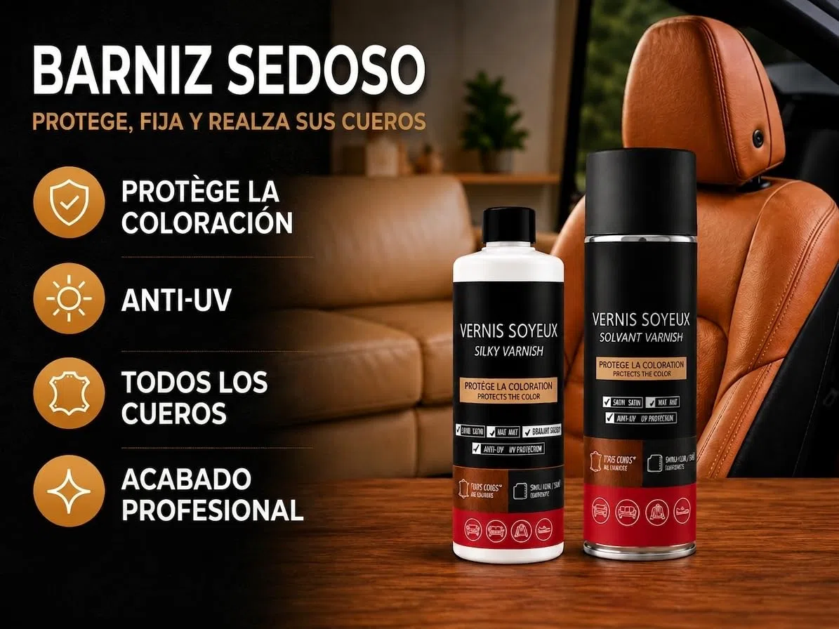 SOFOLK Barniz Sedoso para Piel. Protege la coloración y la Flor de la Piel y Evita la Suciedad prematura (Satinado)