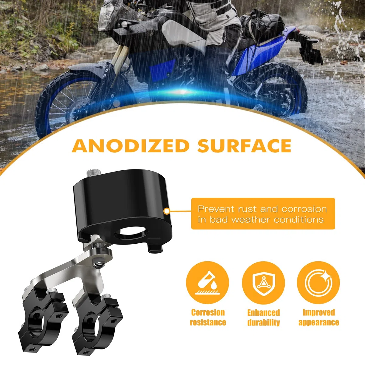NICECNC Soporte estabilizador de dirección Negro y Soporte de amortiguación Compatible con Yamaha Tenere 700/XTZ700 2019-2024, Rally Edition 2020-2024, World Raid 2022 Ver Ajuste