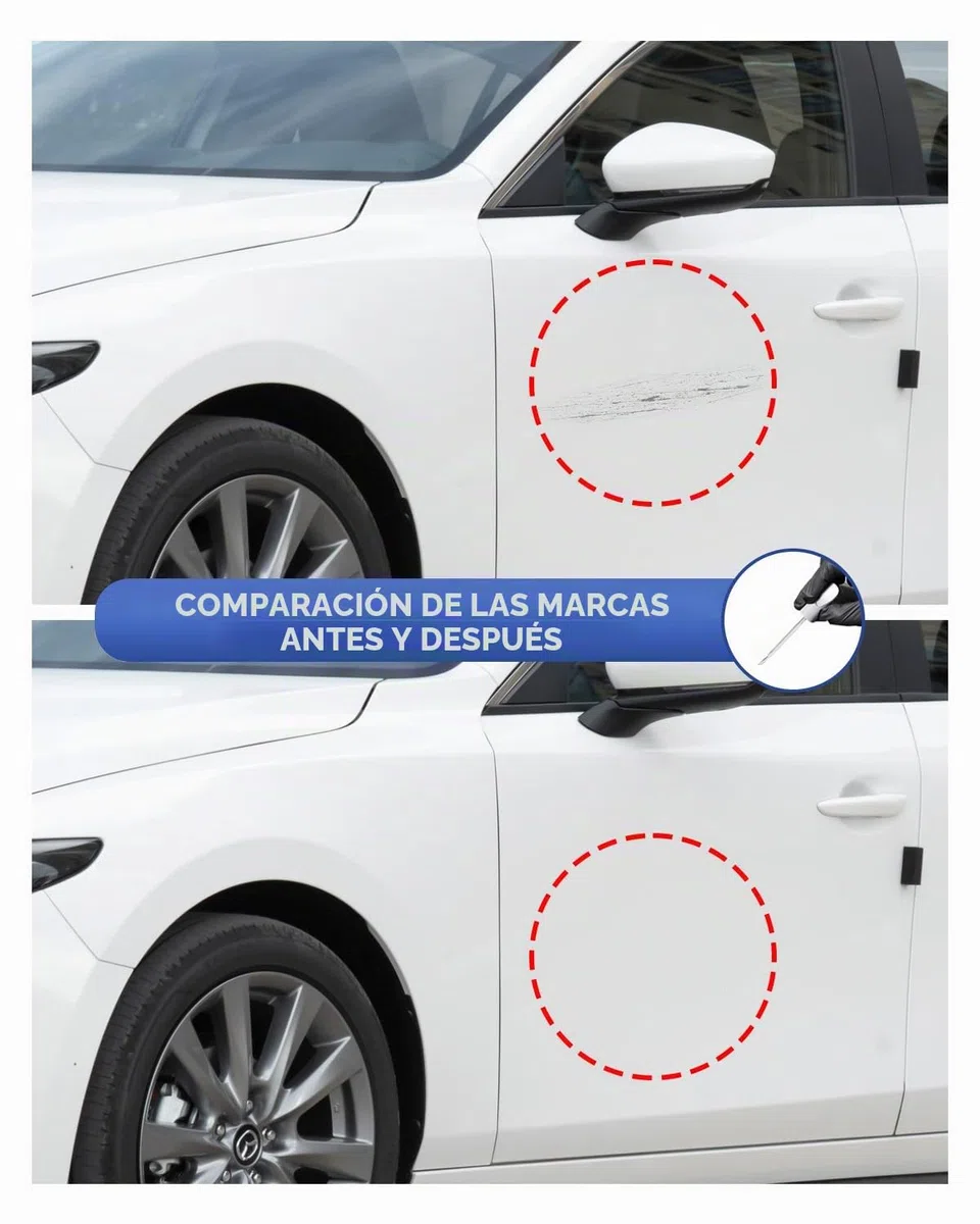 Kit de rotulador de pintura 46V Soul Red Crystal Metallic Tricoat para Mazda – Coincidencia exacta para desconchones y arañazos