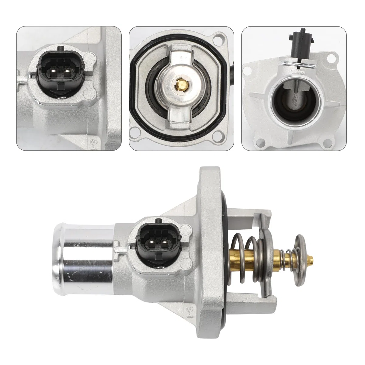Termostato refrigerante carcasa, sello, sensor 2 polos delantero izquierdo para Cruze Orlando Astra Insignia Vectra Zafira 96984104 Termostato refrigerante 71770832