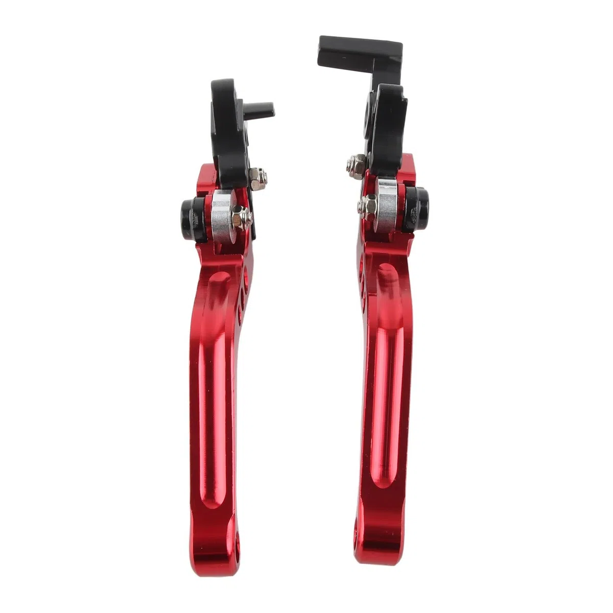 Par de palancas de freno de embrague de 22 mm 7/8"CNC de aluminio de motocicleta embrague de tambor palanca de freno de tambor palanca de freno de embrague universal,(rojo) for YAMAHA xt 660 r,levier