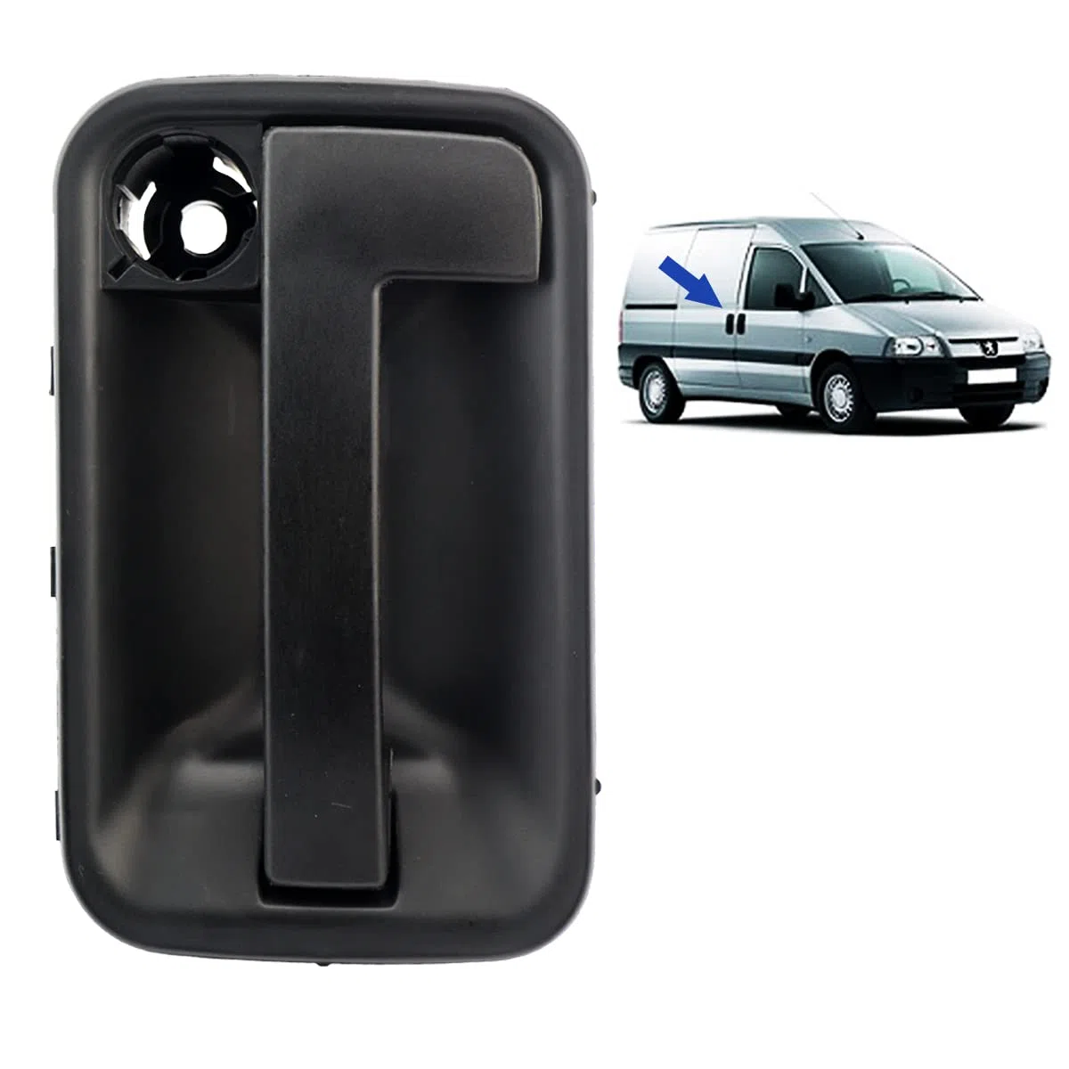 STARKIT PERFORMANCE Maneta de puerta corredera compatible para Expert 1, Jumpy 1 y Scudo (1995-2006) manilla exterior | PUERTA LATERAL DERECHA (lado pasajero) 9101G8